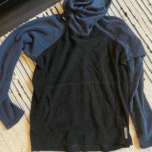 Melanzana micro grid hoodie